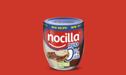 Nocilla Duo 0% Reusable glass 190g international recipe